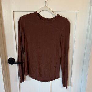 lululemon athletica Brown Long Sleeve Top